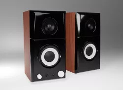 Black Speakers Desktop 3D model