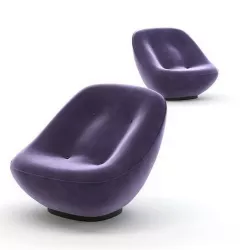 BONNIE Armchair Low-poly 3D model