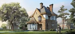 Brik villa 3D model
