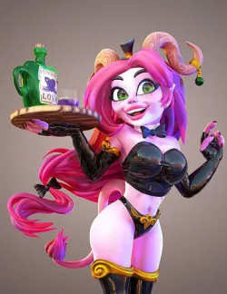 Burlesque succubus  3D model