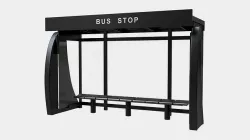 Bus Stop 3D model