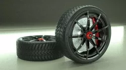 Car Rims 3 Low-poly 3D model