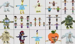 Cartoon - Characters 2 Low-poly 3D model