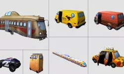 Cartoon - Vehicle Low-poly 3D model
