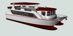 Catamaran 3D model