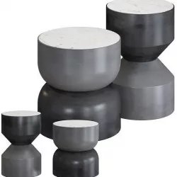 CB2 Silo coffee tables 3D model