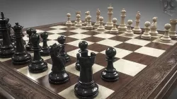 Chessboard with pieces 3D model