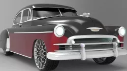 Chevy Fleetline Coupe Custom 1949 3D model