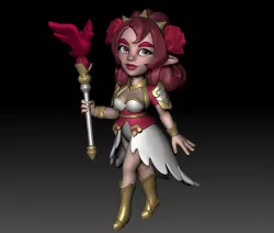 Chibi Rose 3D model
