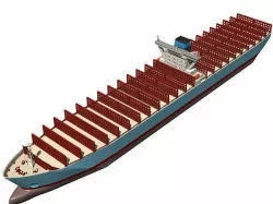 container ship 3D model