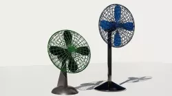 Cooling fan 3D models Low-poly 3D model