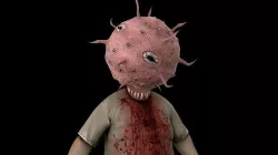 Coronavirus Zombie Covid19 Monster Scary Horror Dead Man Walking Low-poly 3D model