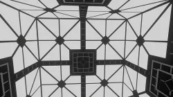 Cube from the movie Hypercube Low-poly 3D model