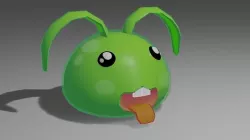Cute low poly Bunny Slime Low-poly 3D model