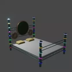 Cyber bed 3D model