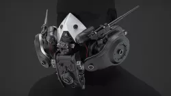 Cyberpunk Mask - Highpoly 3D model