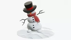 Dancing snowman 3D model
