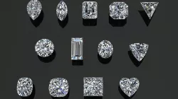 Diamond Gem Stones pack Low-poly 3D model