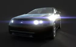 Dirty car Low-poly 3D model