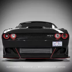 Dodge Challenger - CUSTOMIZED Low-poly 3D model
