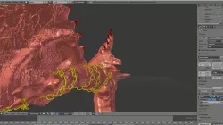 Dog Demon Muscle Character 3D model