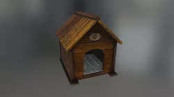 Doghouse Low-poly 3D model