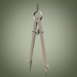 Drawing Compass 3D Model 3D model