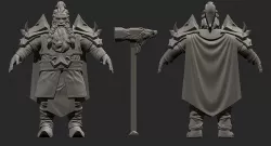 Dwarf warrior 3D model
