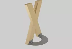 Easel 3D model