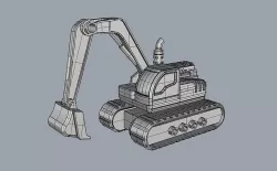 Excavator 3D model