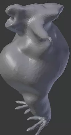 Fat Alien Character 3D model