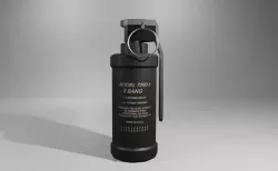 Flash Grenade - Flare Explosive - Granada   Low-poly 3D model