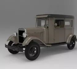 Ford Model A 1930 Sedan - Detailed 3D model
