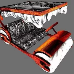 Fred Flintstone car 3D model