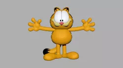 Garfield Low-poly 3D model