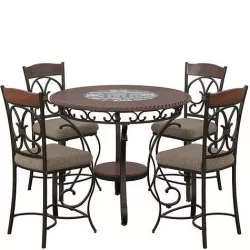 Glambrey Counter Height Dining Table VS CHAIR FULL SET Low-poly 3D model