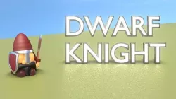 Gnome Dwarf Knight Character - Funny Little Warrior Low-poly 3D model