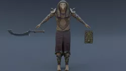 God Horus Low-poly 3D model