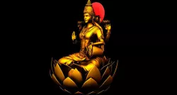 gold god lakshmi 3d model 3D model