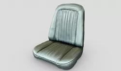 Green Leather Car Seat Scan 3D model