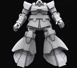 Gundam mobile suit MS09 DOM model 3D model