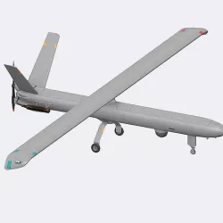 Hermes 450 Low-poly 3D model