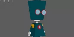 Hexagon Head Robot 3D model
