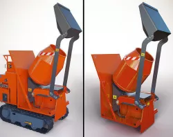 HINOWA self-propelled small-sized equipment with concrete mixer 3D model