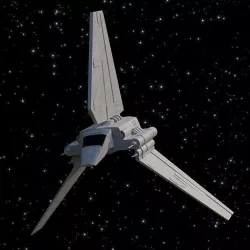 Imperial Shuttle - Lambda Class - PBR Medium Poly Count 3D model