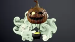 Jako Lantern balloon Low-poly 3D model