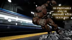 Juggernaut Low-poly 3D model