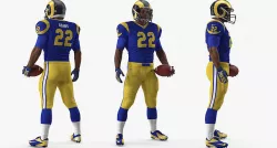LA Rams Player Standing Pose 3D model