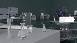 Lab Environment with lab equipment 3D model