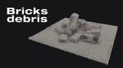 Low-poly-bricks Low-poly 3D model